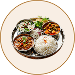 A thali of sanctified food