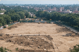 Temple land before construction