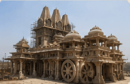 Completed temple at consecration