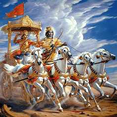 Shri Krishna shared Gita wisdom with Arjuna at Kurukshetra