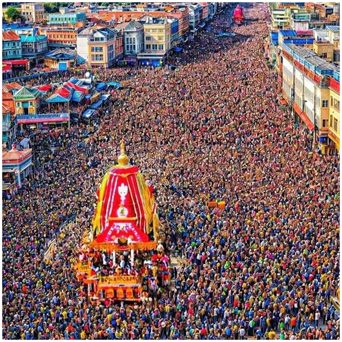Rath Yatra represents humility, surrender, and divine connection.